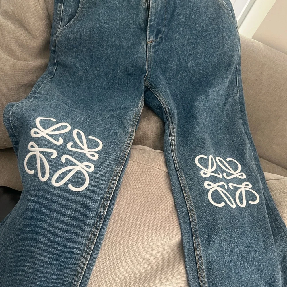 Loewe Light Blue Denim Jeans with White Label - Picture 5 of 5